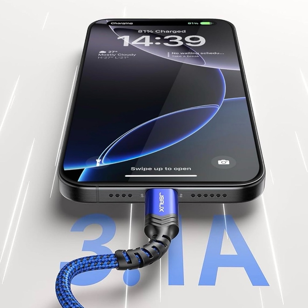 Blue USB-C Cable 2-Pack - Picture 8 of 10